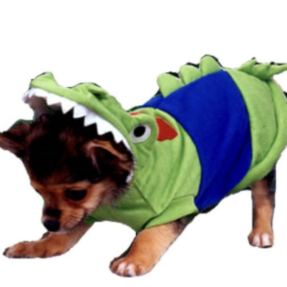 Dog Costumes - Crocodile Halloween Costume For Pets Size 2 - Picture 2 of 8
